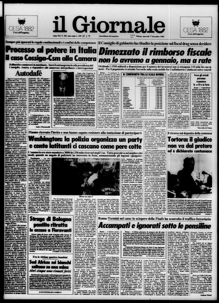 Il giornale : quotidiano del mattino